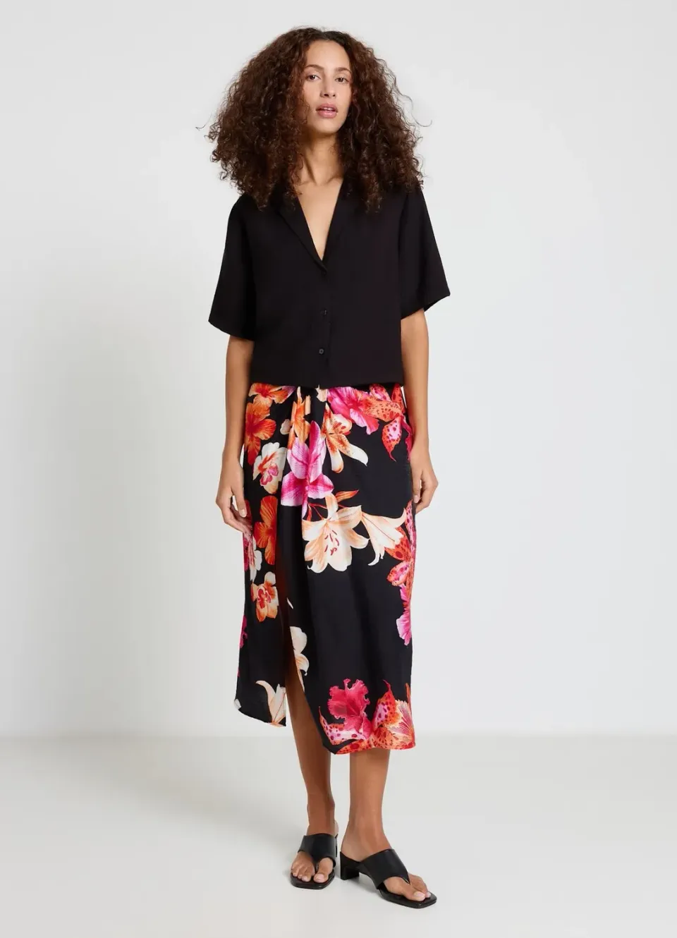 Calliope jupe pareo femme imprime fleuri