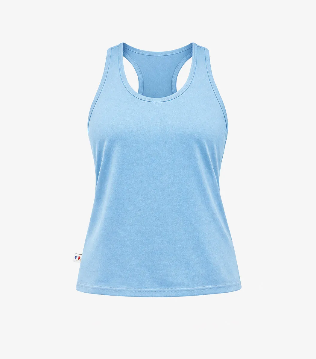 Cocorico Focus débardeur sport femme ciel respirant