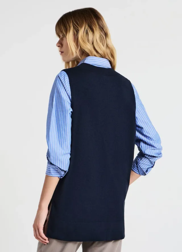 Calliope Gilet col V sans manches femme