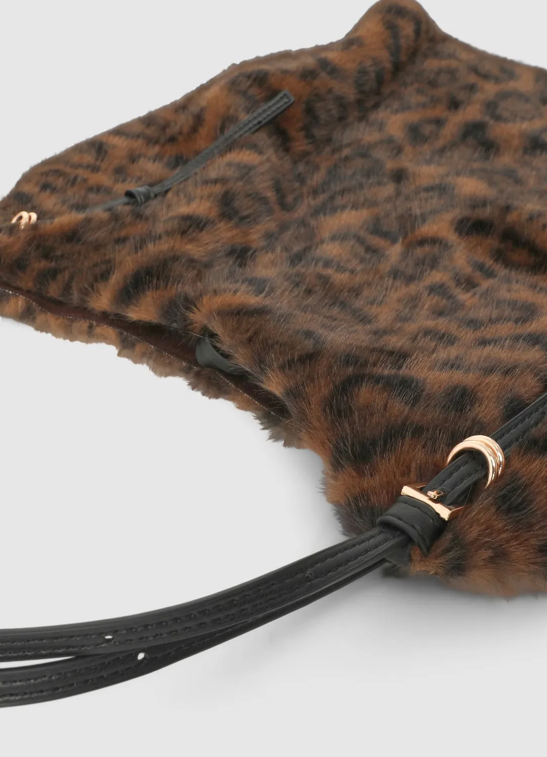 Calliope sac shopper femme effet fourrure animalier