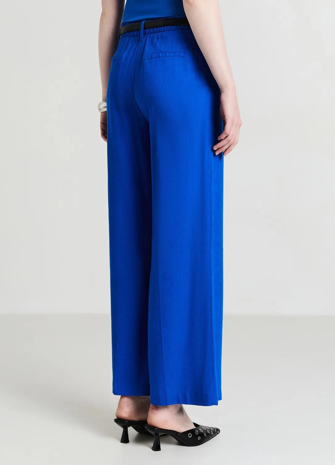 Calliope Palazzo pantalon large lin femme