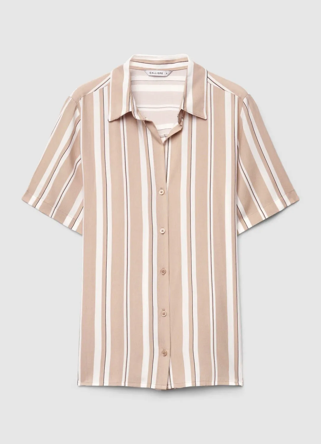 Calliope chemise rayée manches courtes femme