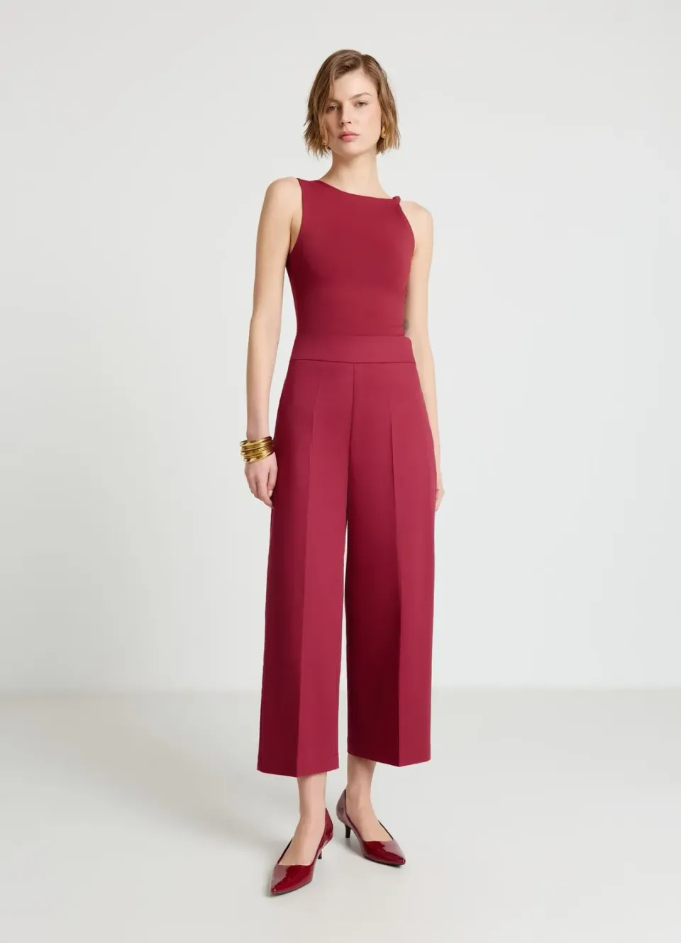 Top drapé femme Calliope nœud épaule asymétrique