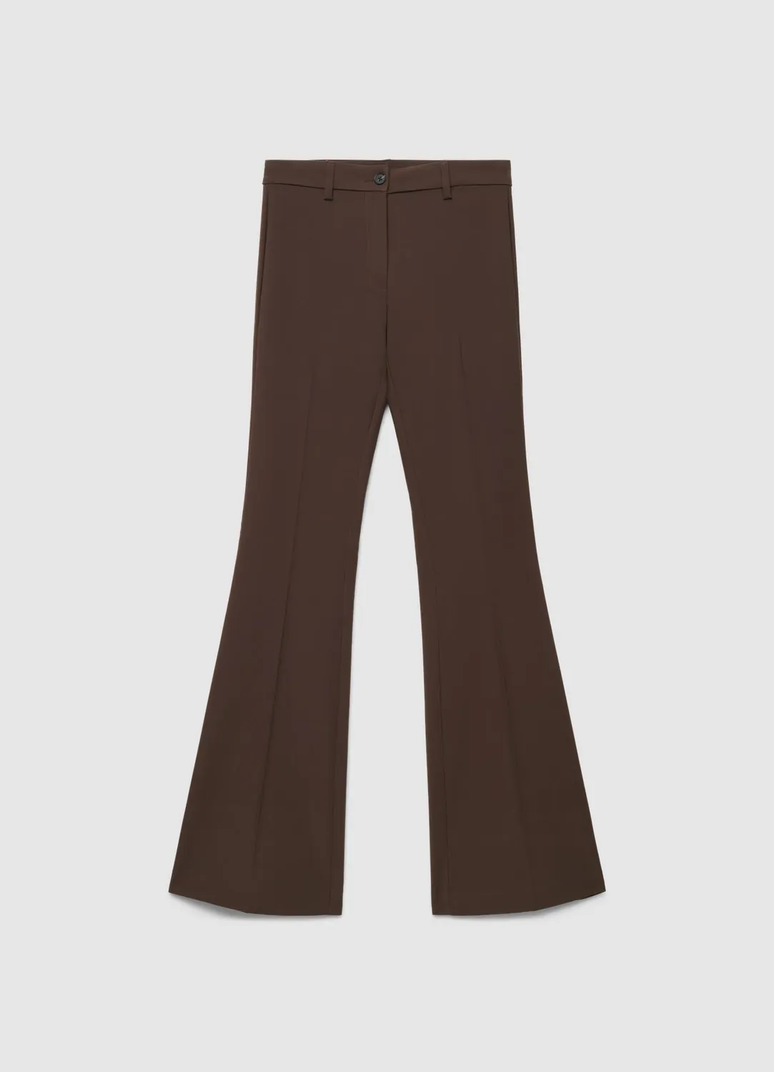 Calliope Flare pantalon femme uni taille moyenne