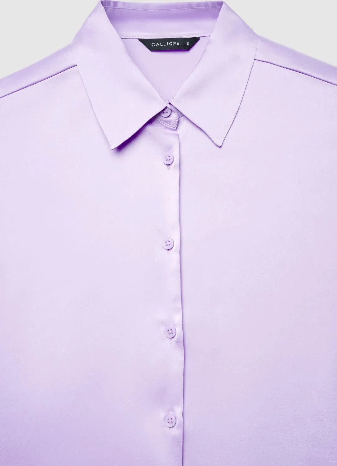 Calliope chemise satinée femme regular unie