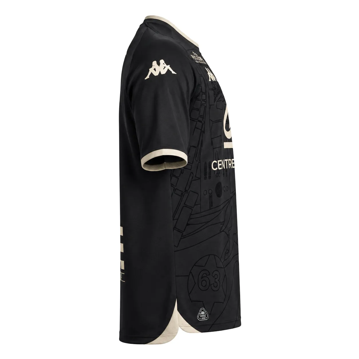 Kappa Kombat Third maillot Clermont Foot gris enfant