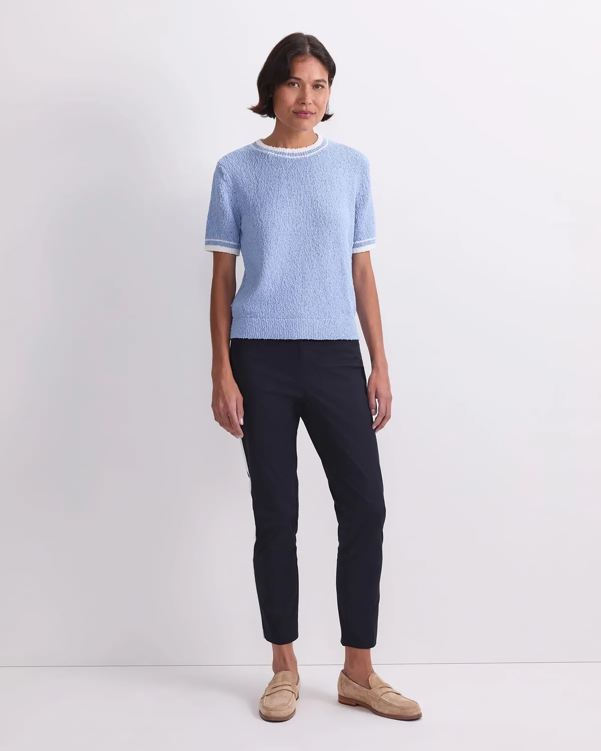 Sportscraft Cotton Crew Neck Knit pull coton femme