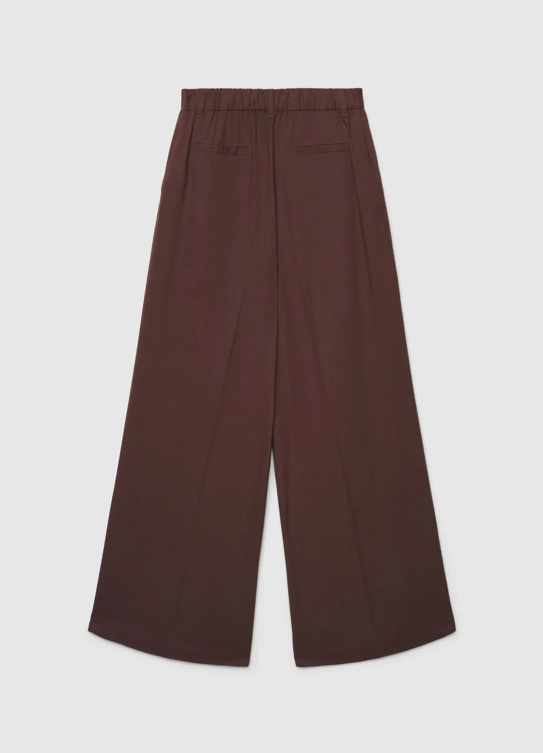 Calliope Palazzo pantalon large taille haute femme