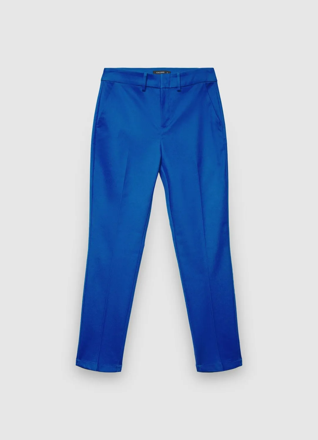 Calliope Pantalon cigarette coton rasatello femme