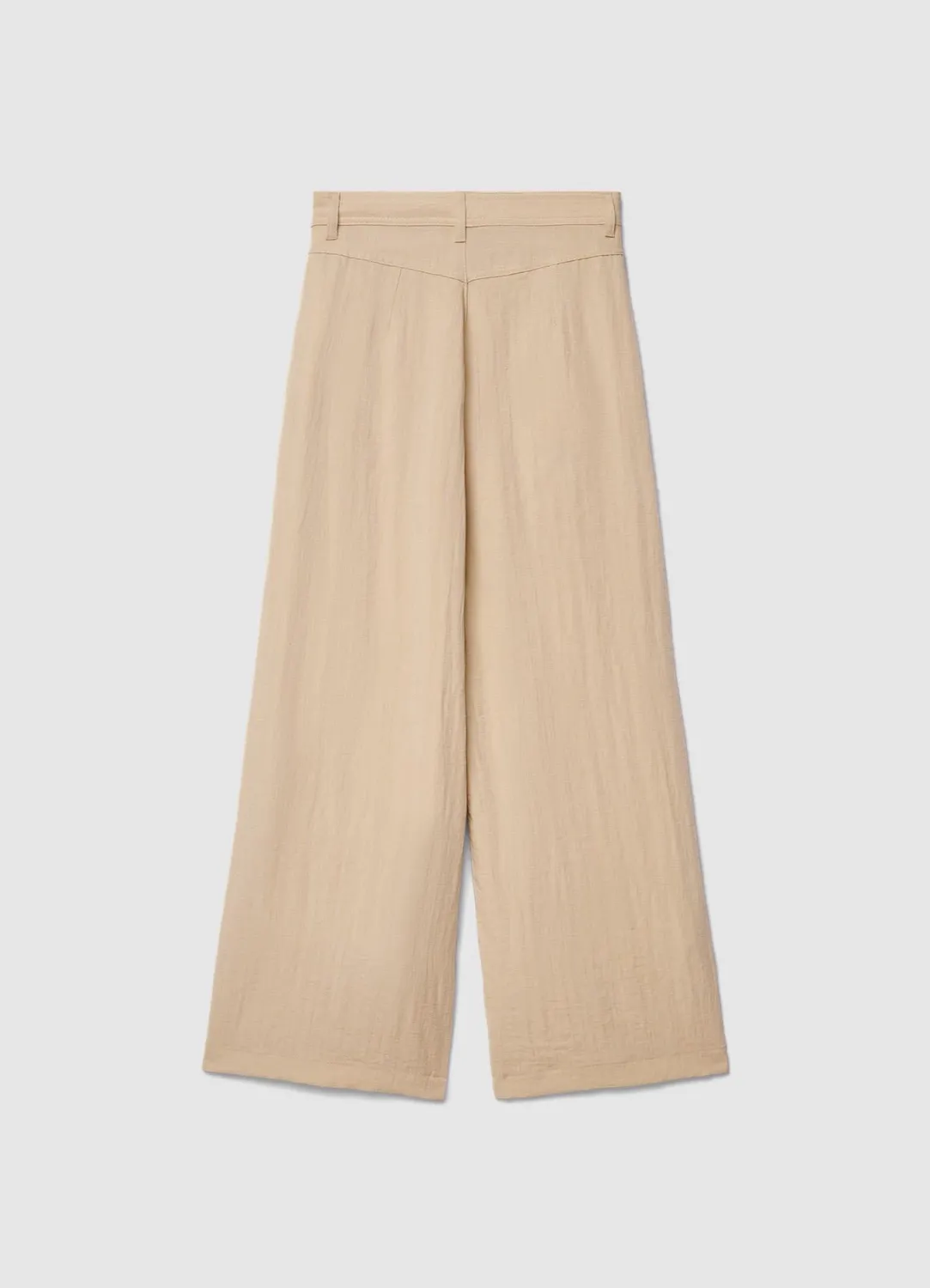 Calliope pantalon palazzo femme taille haute uni