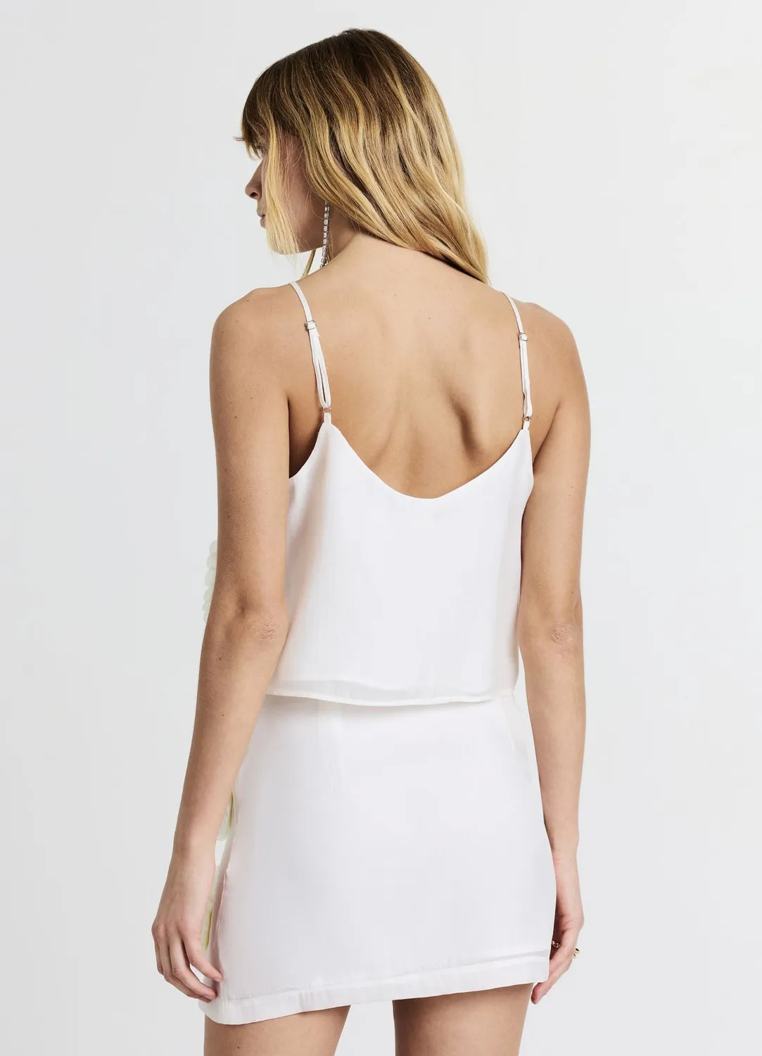 Calliope minijupe fleurs appliquées femme zip