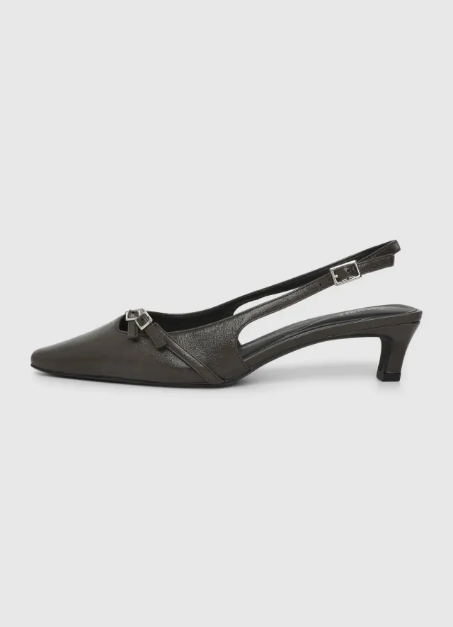 Calliope brides slingback femme talon bas 4 cm