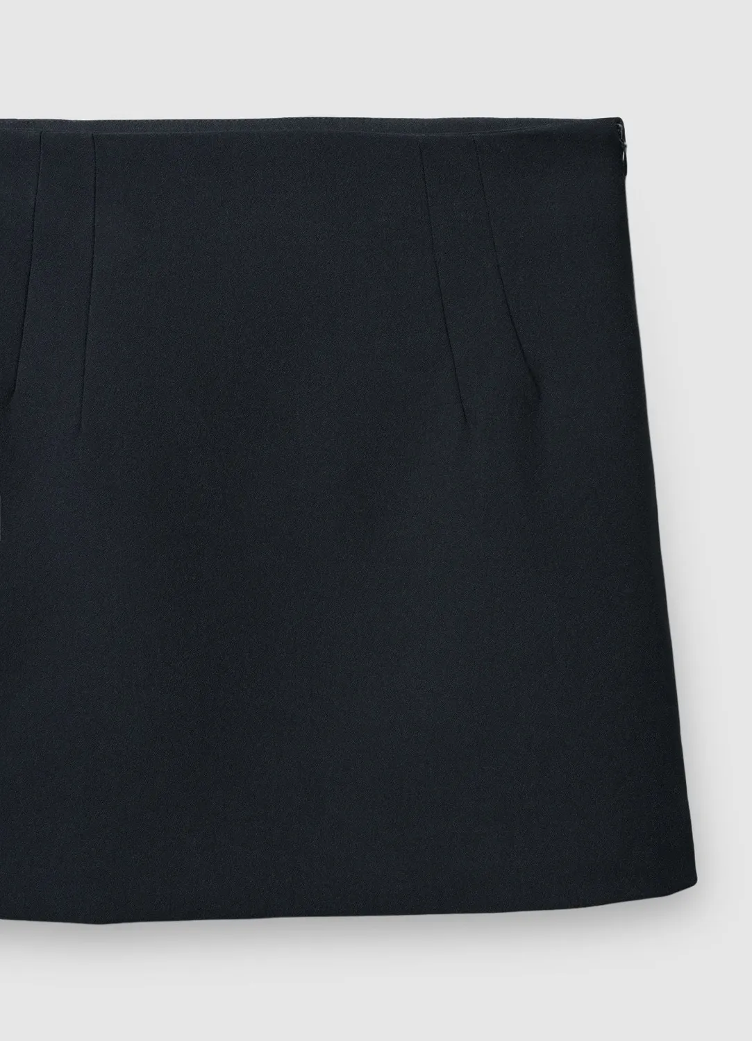 Calliope Minijupe pinces zip latéral unie femme