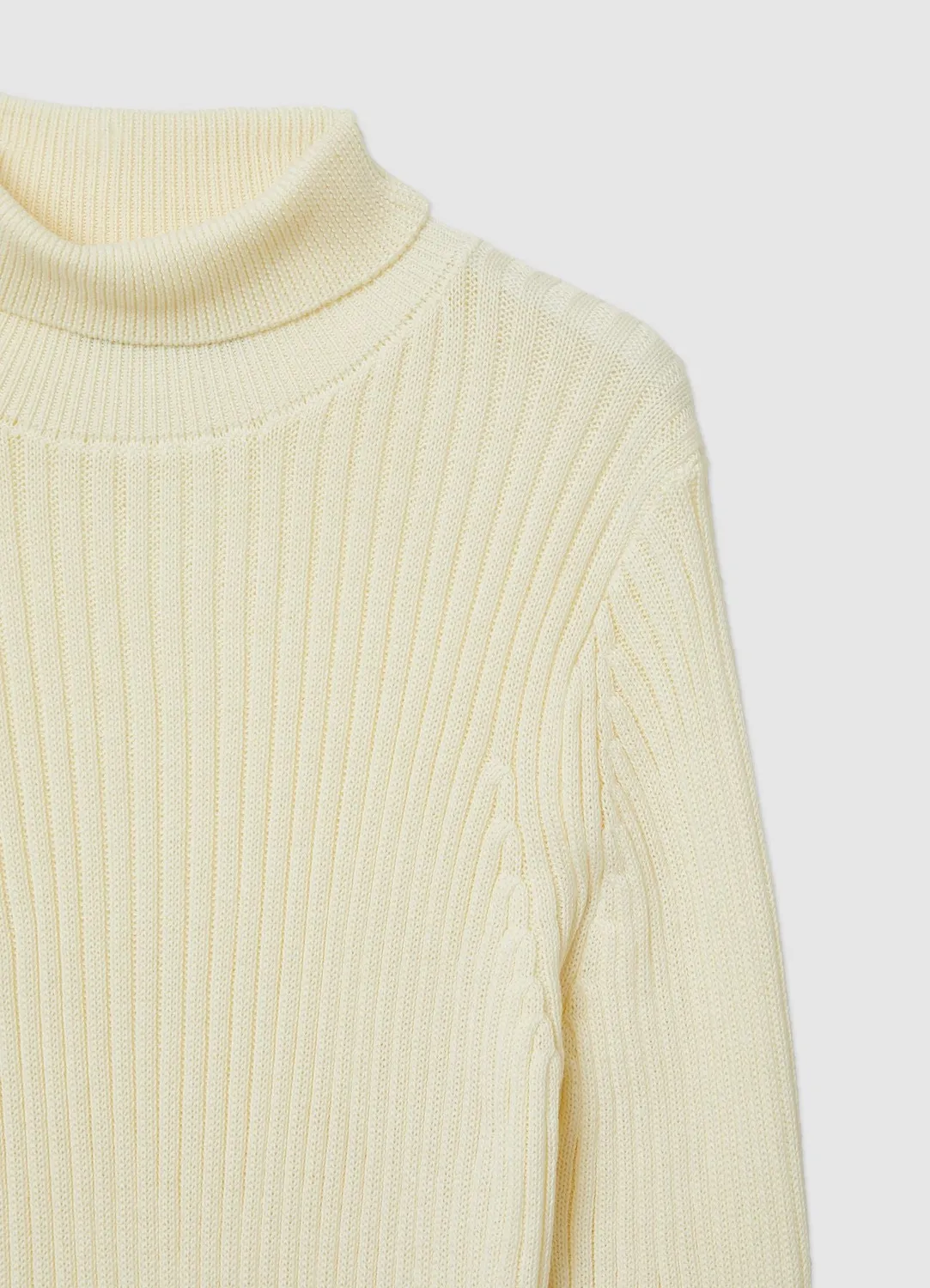 Calliope pull col roulé côtelé homme uni