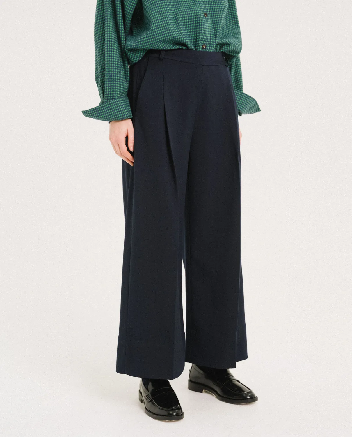 Tinsels Eugene pantalon Navy gabardine large