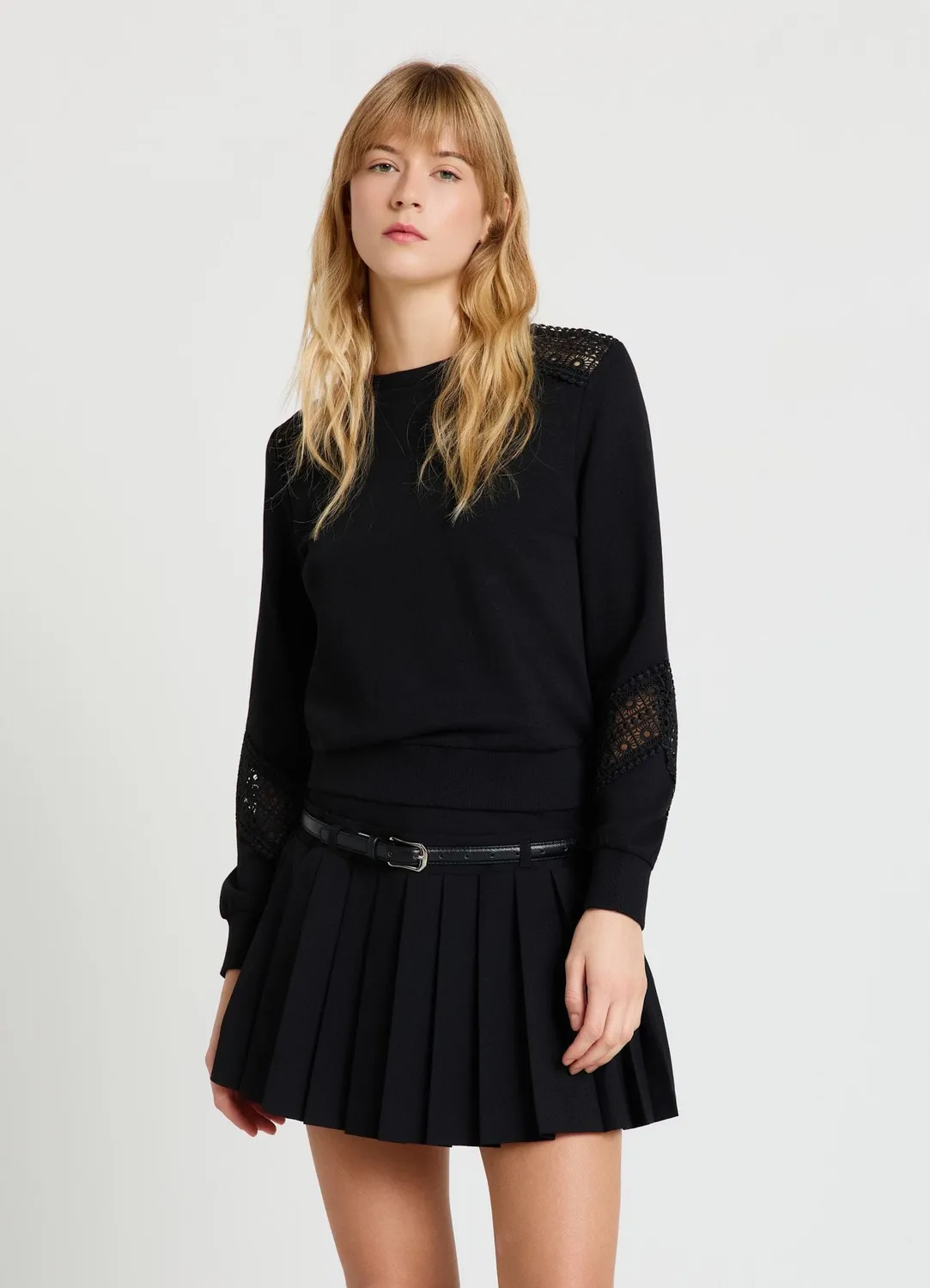 Calliope sweat col rond brodé manches longues XS-3XL