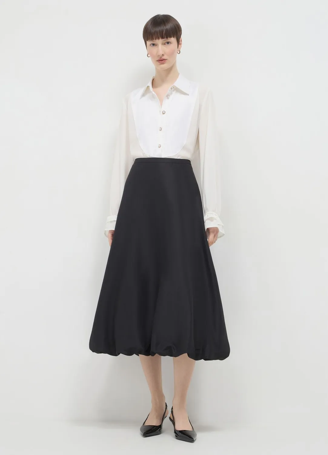 Calliope jupe longue ballon femme zip dos