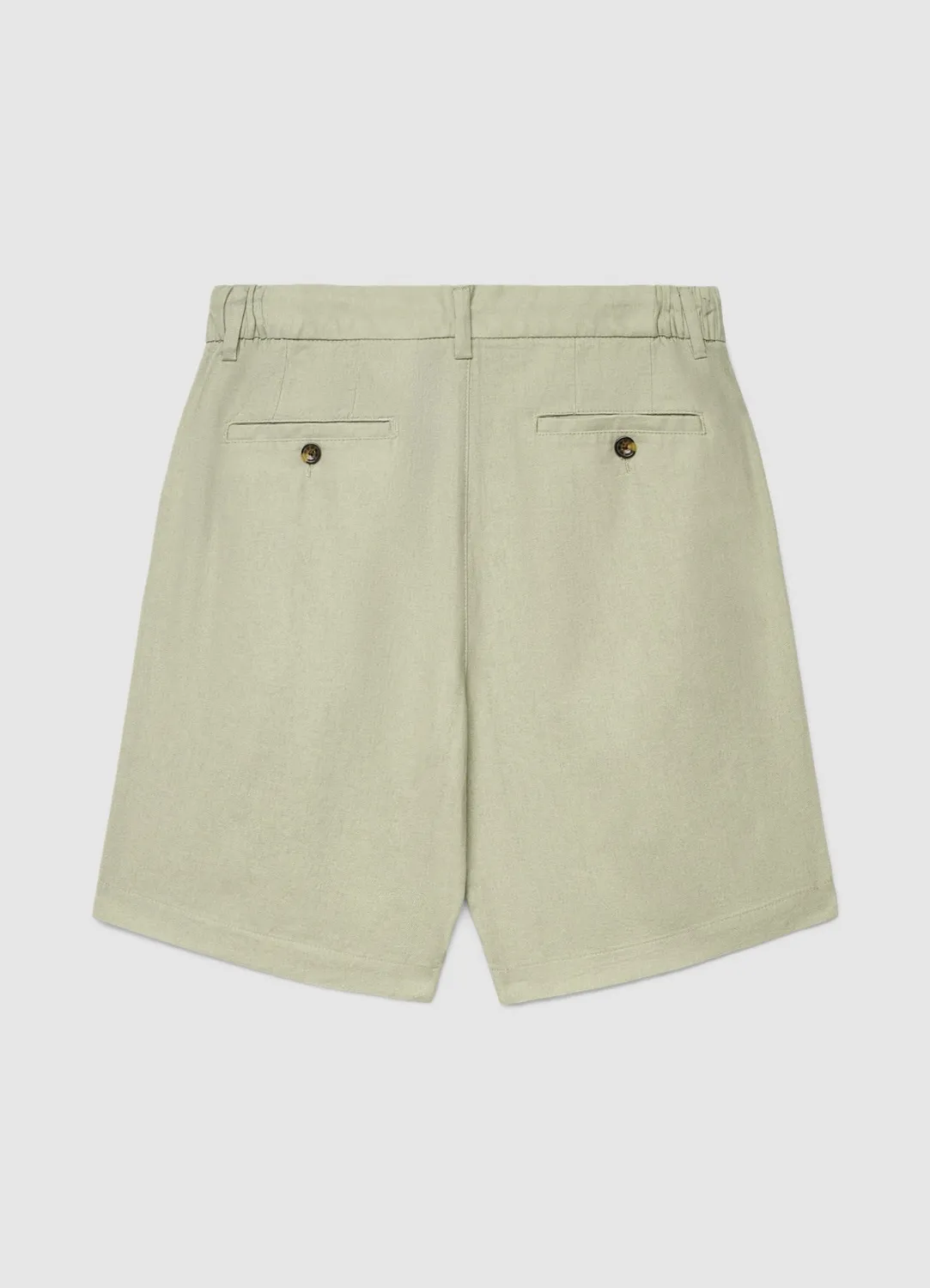 Bermuda Calliope lin homme uni poches