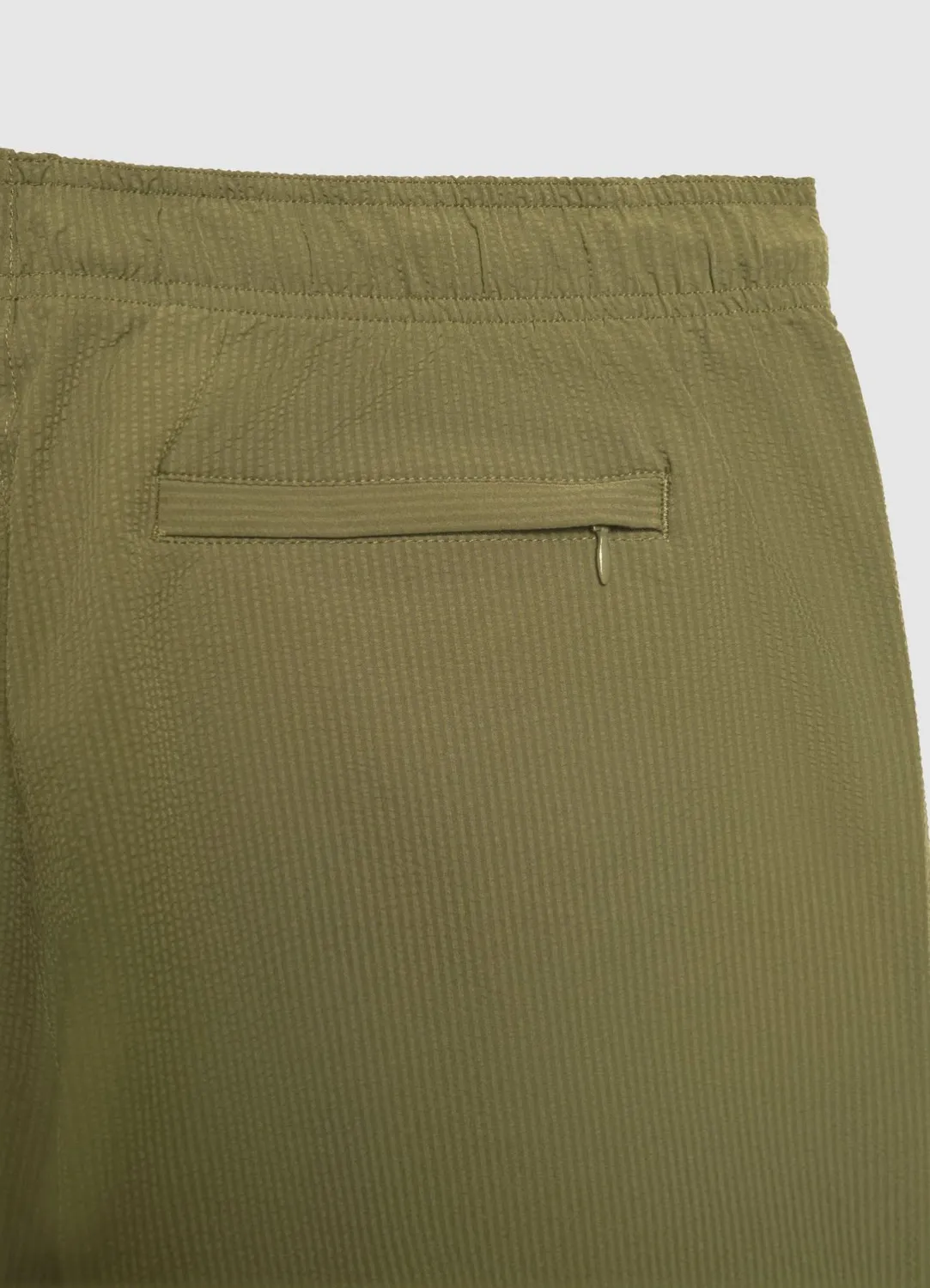 Calliope Bermuda uni Short de bain homme seersucker