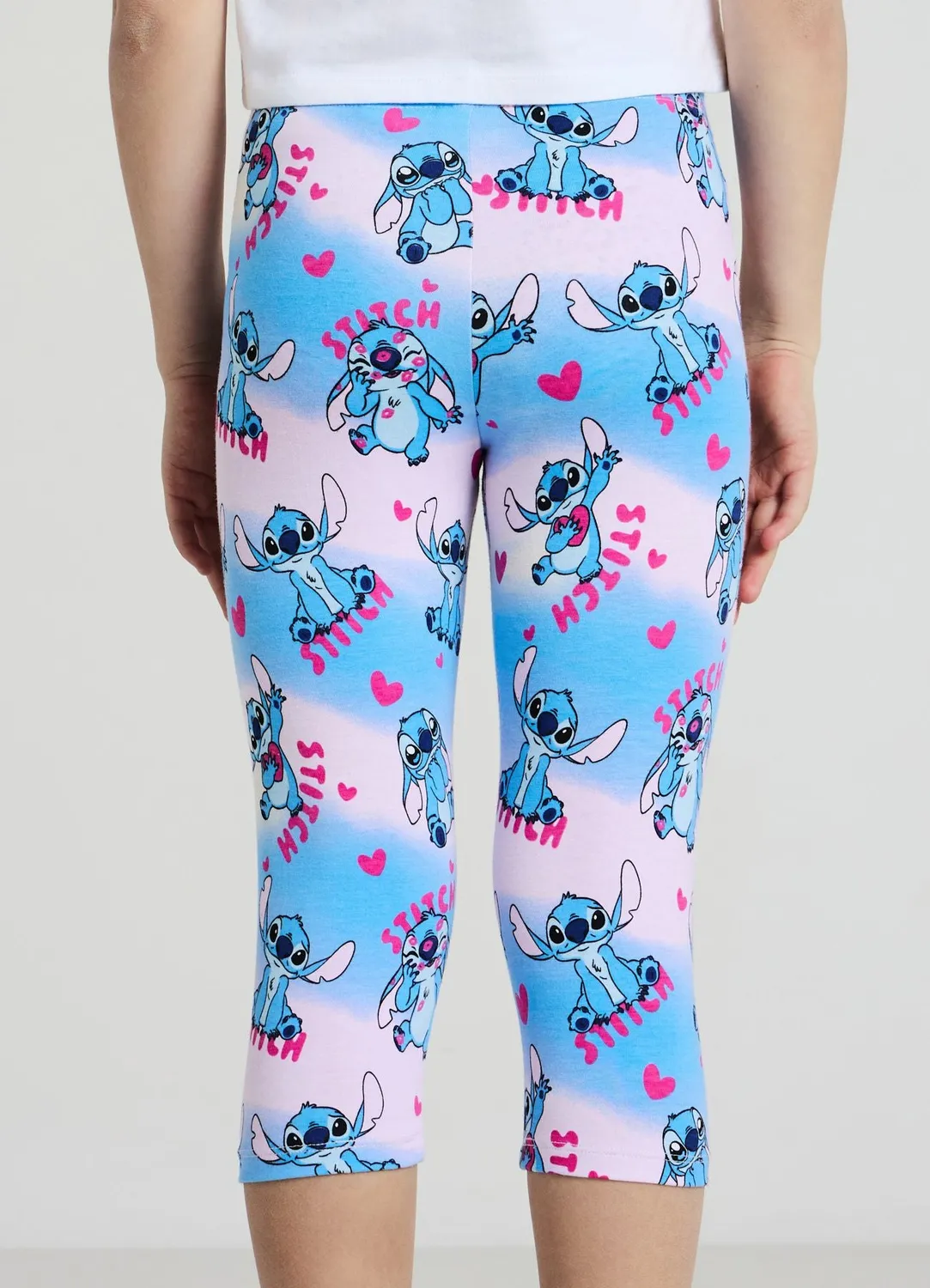 Calliope leggings fille coton imprimé Stitch
