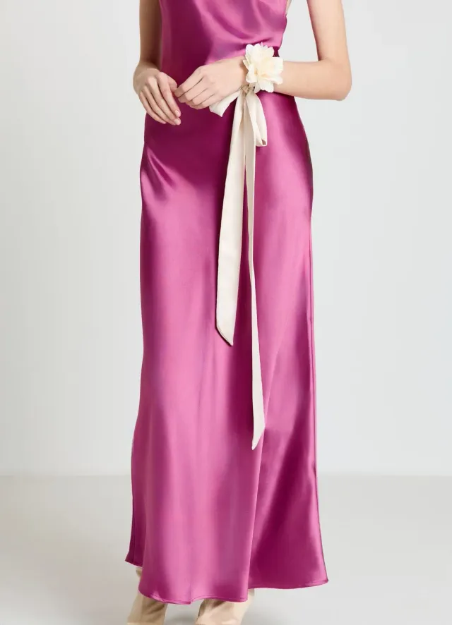 Calliope Fusciacca tessuto fiore ceinture foulard fleur