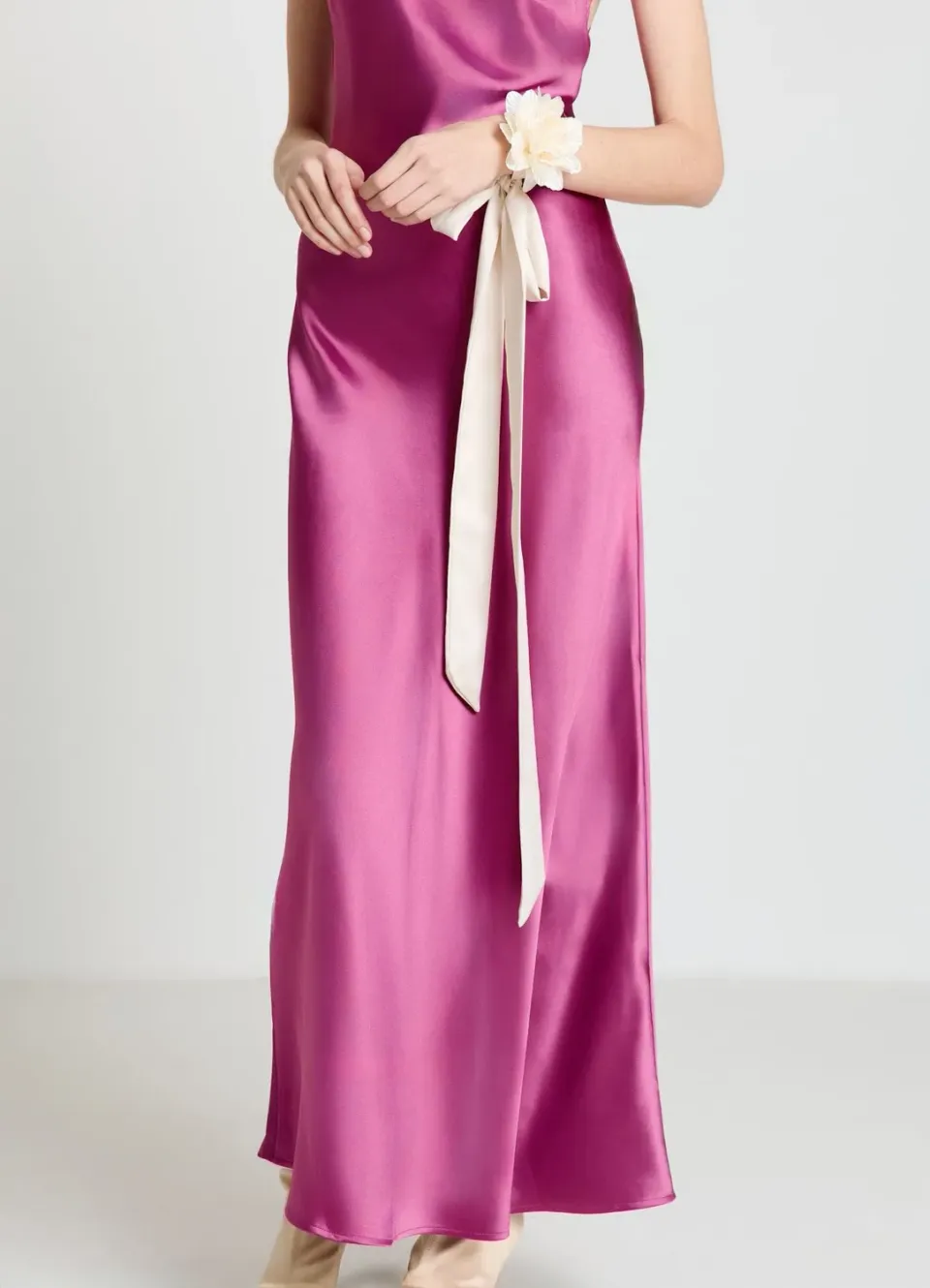 Calliope Fusciacca tessuto fiore ceinture foulard fleur