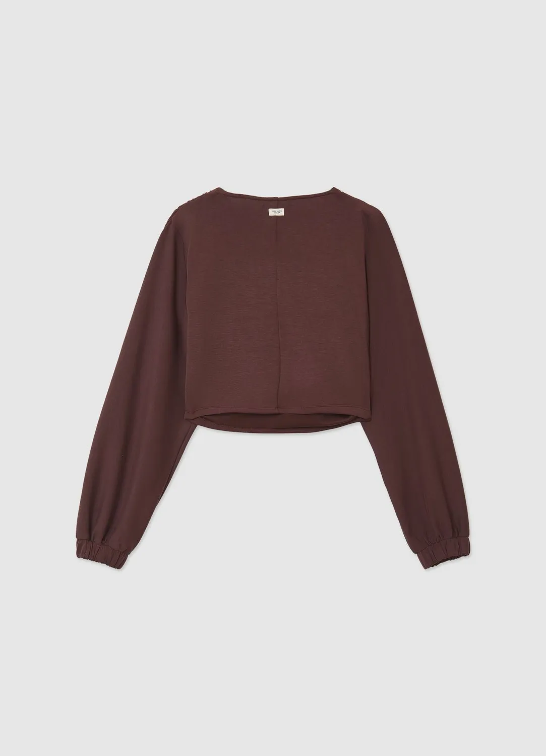 Calliope sweat femme croisé col V à fronces