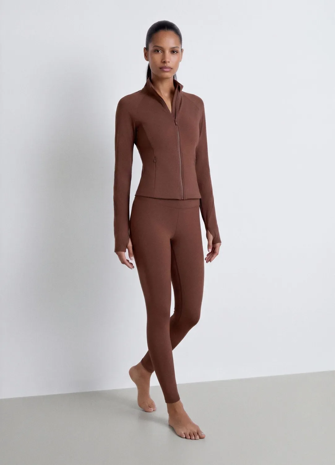 Calliope legging taille haute uni femme long
