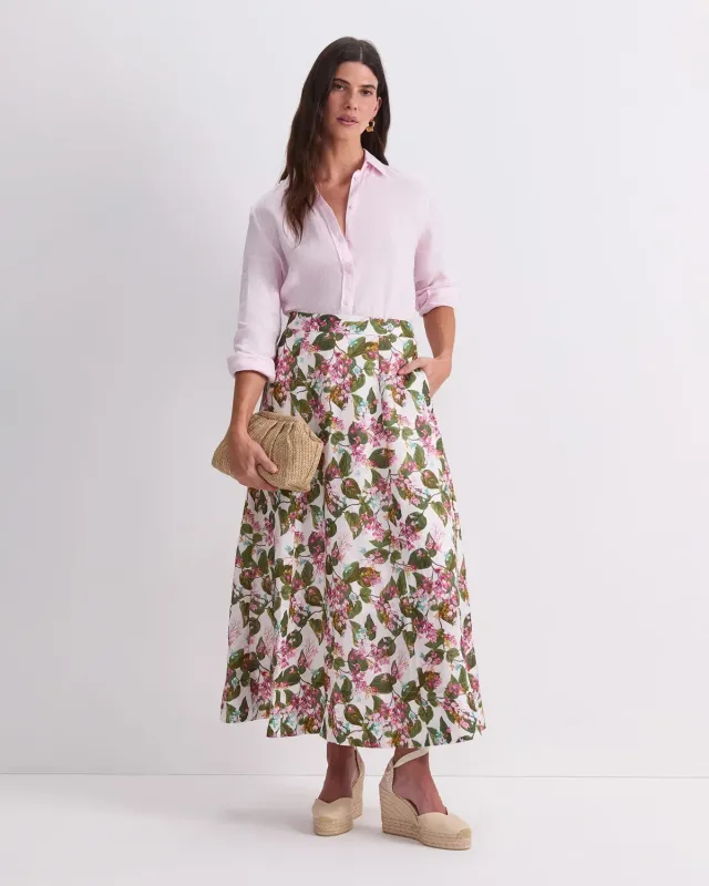 Sportscraft Osterley jupe midi lin Liberty femme