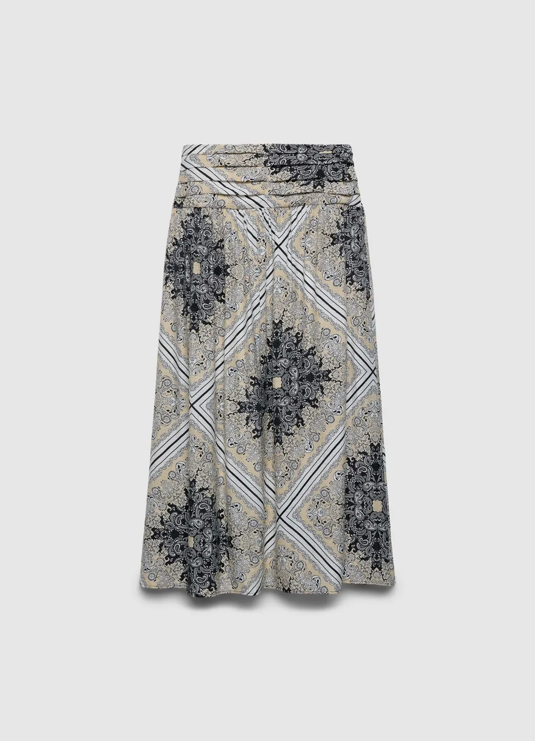 Calliope jupe longue femme évasée imprimé bandana