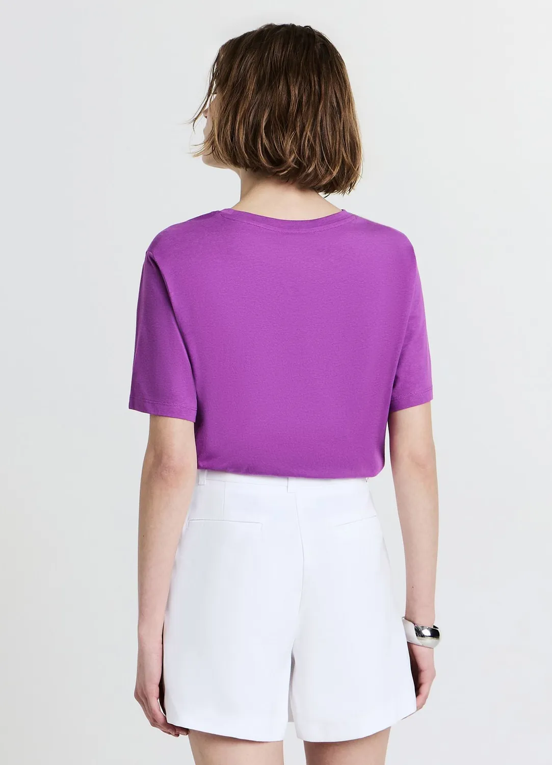 Calliope t-shirt strass coton uni femme