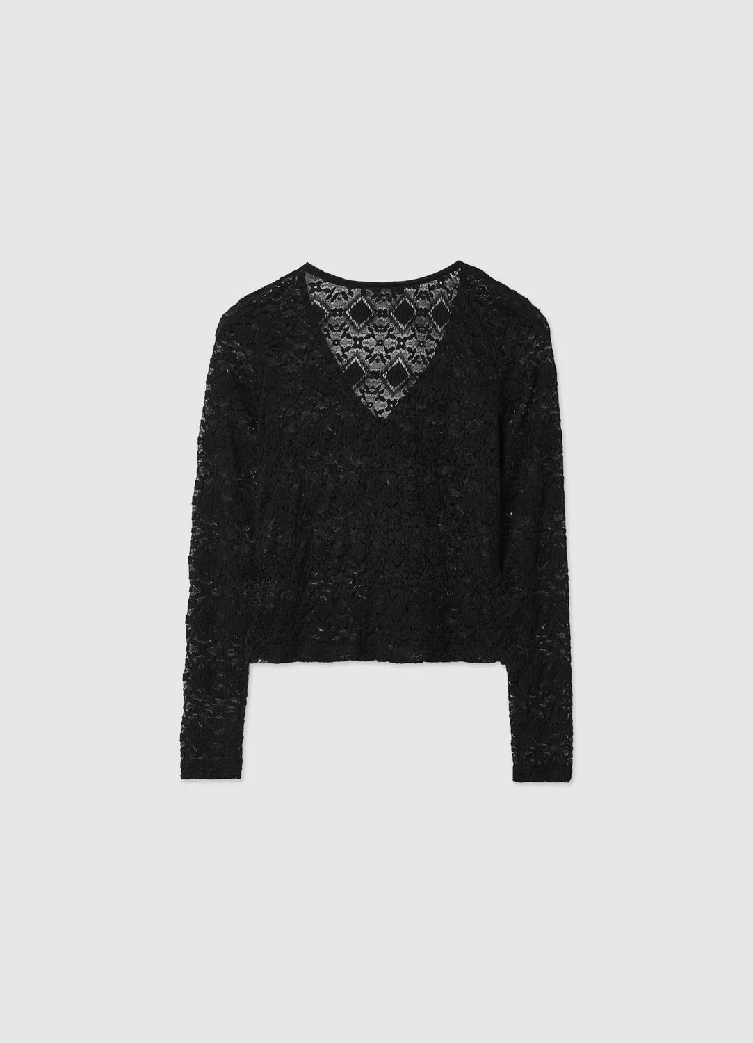 Calliope cardigan dentelle femme lacets col V