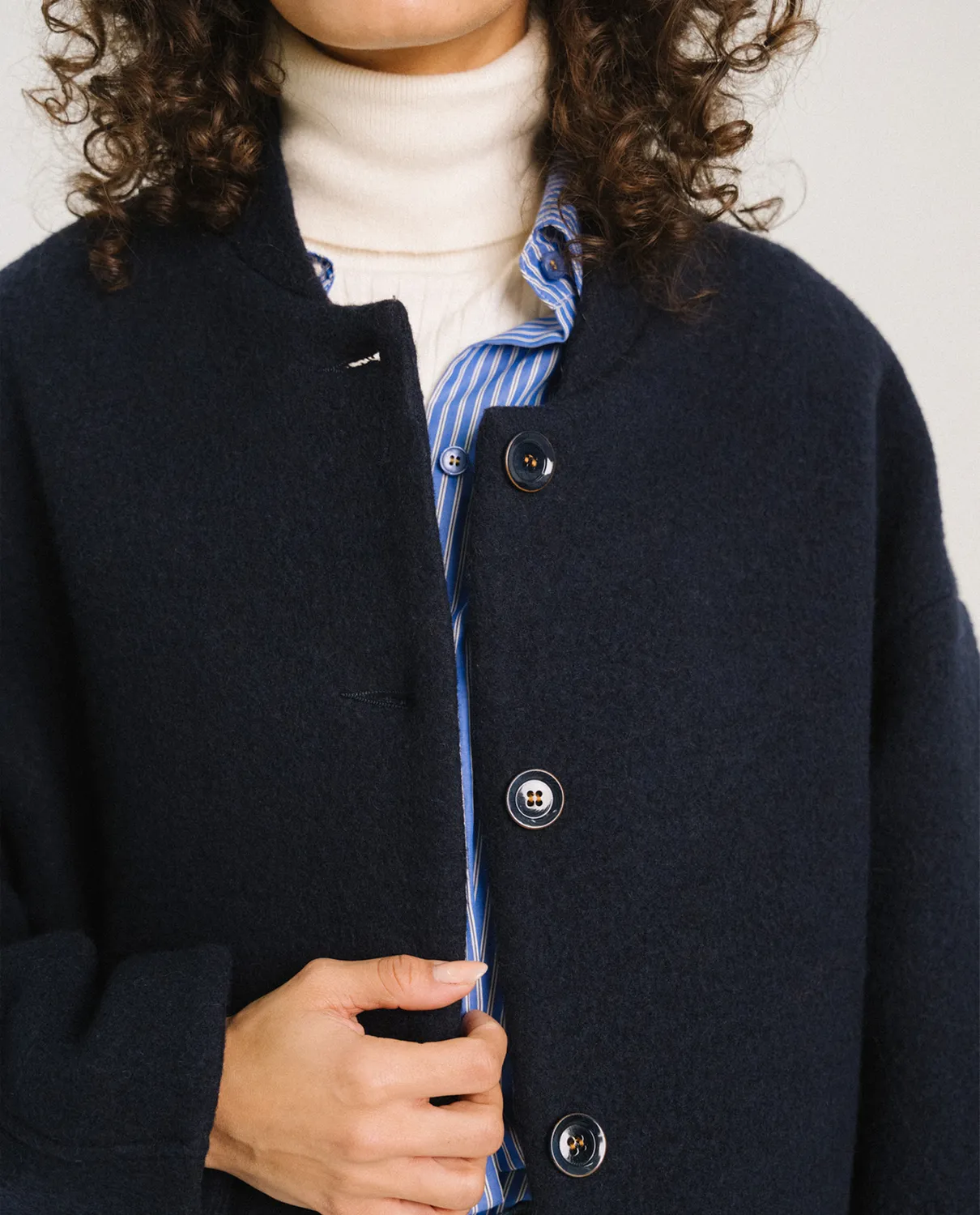 Tinsels Destiny Camden blouson lainage col banane