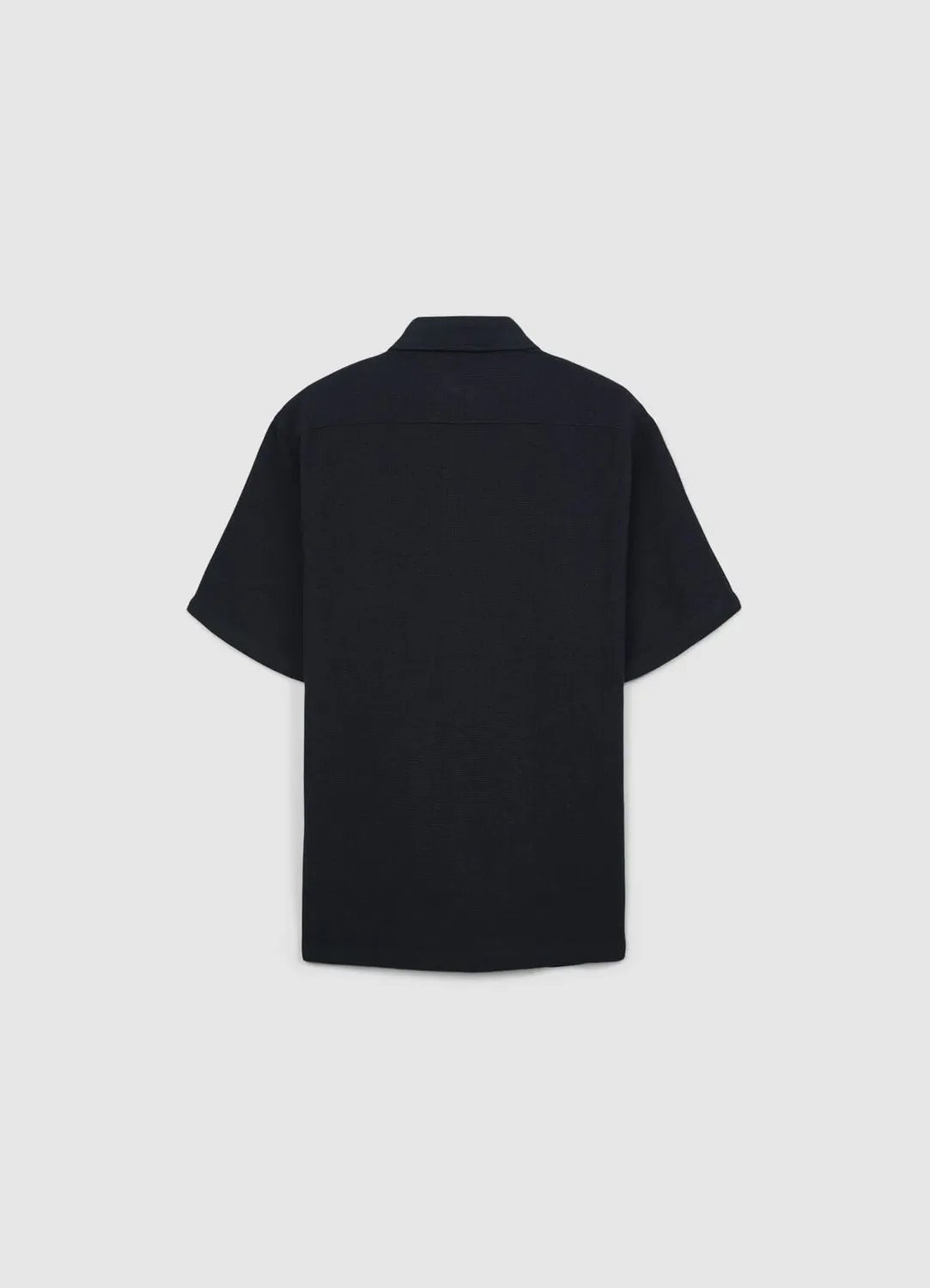 Calliope Chemise Unie Homme Coton Manches Courtes