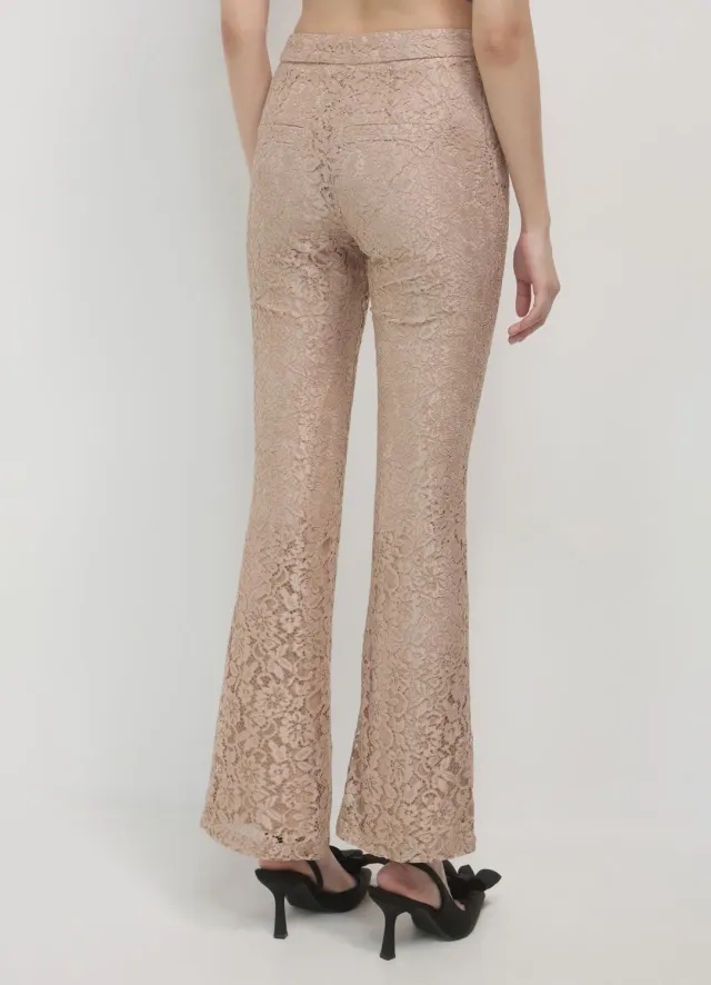 Calliope pantalon dentelle femme coupe regular zip