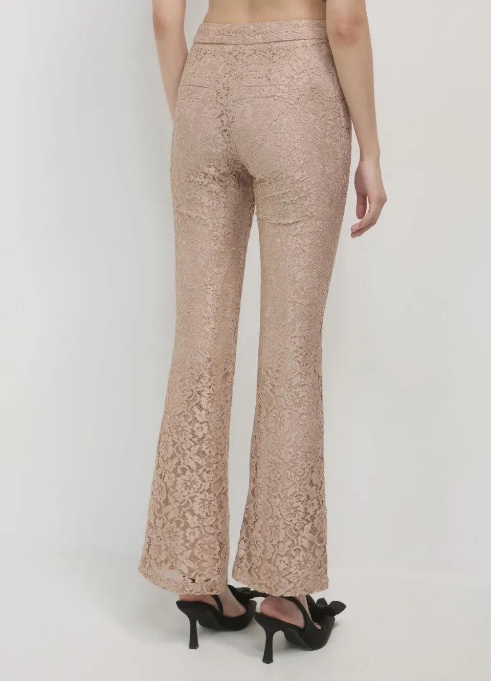 Calliope pantalon dentelle femme coupe regular zip