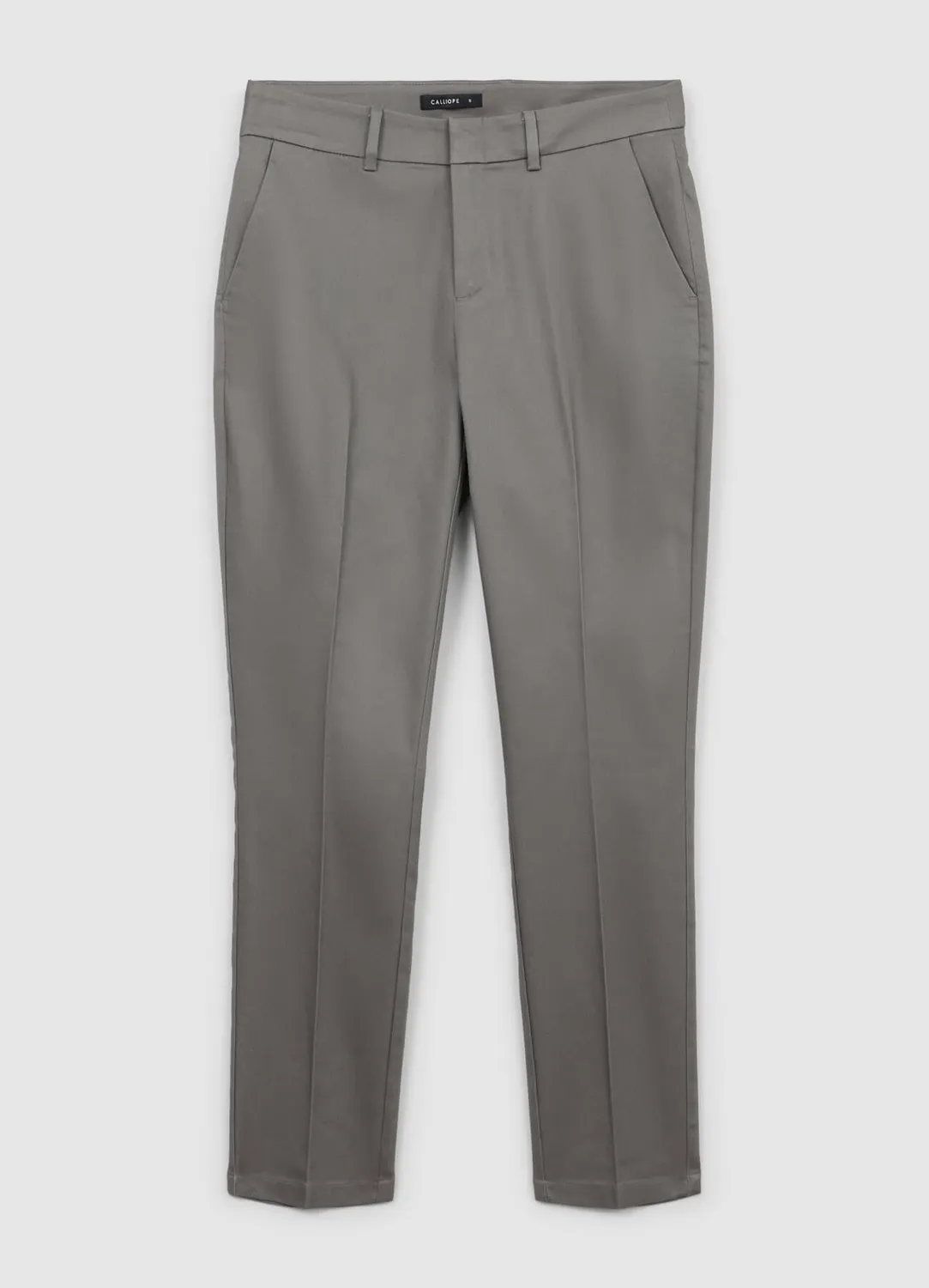 Calliope pantalon rasatello uni femme regular