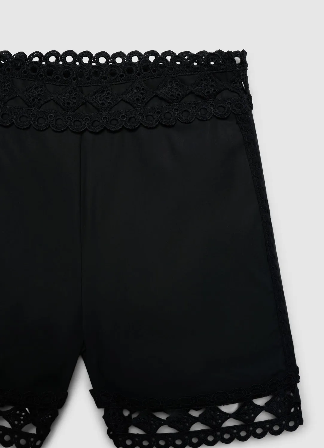 Calliope short taille haute short femme broderie