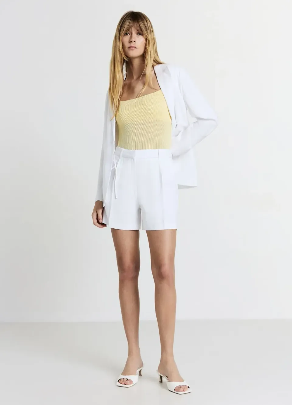 Calliope pinces bermuda poches coupe regular femme