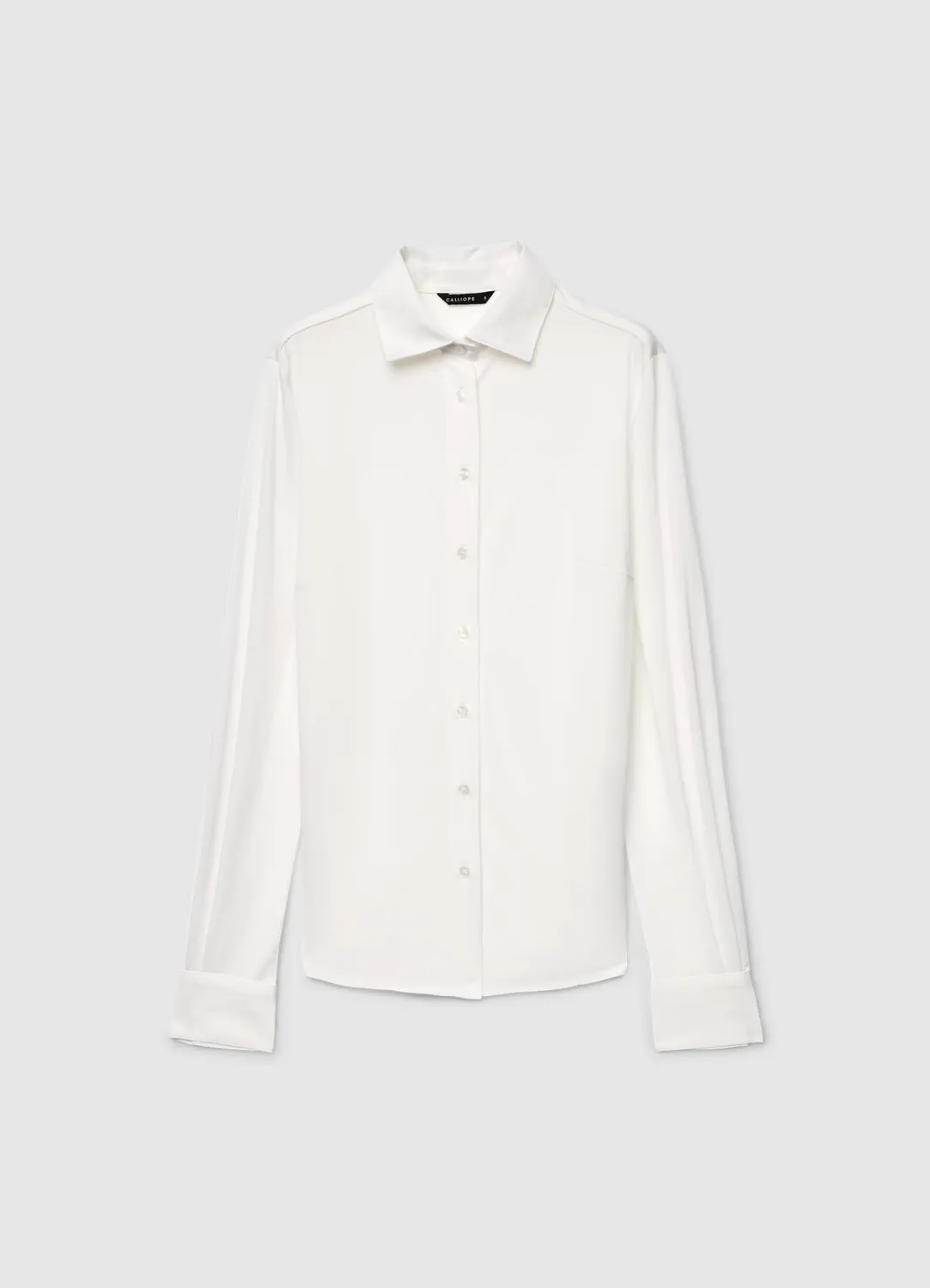 Calliope Chemise femme manches longues unie coton
