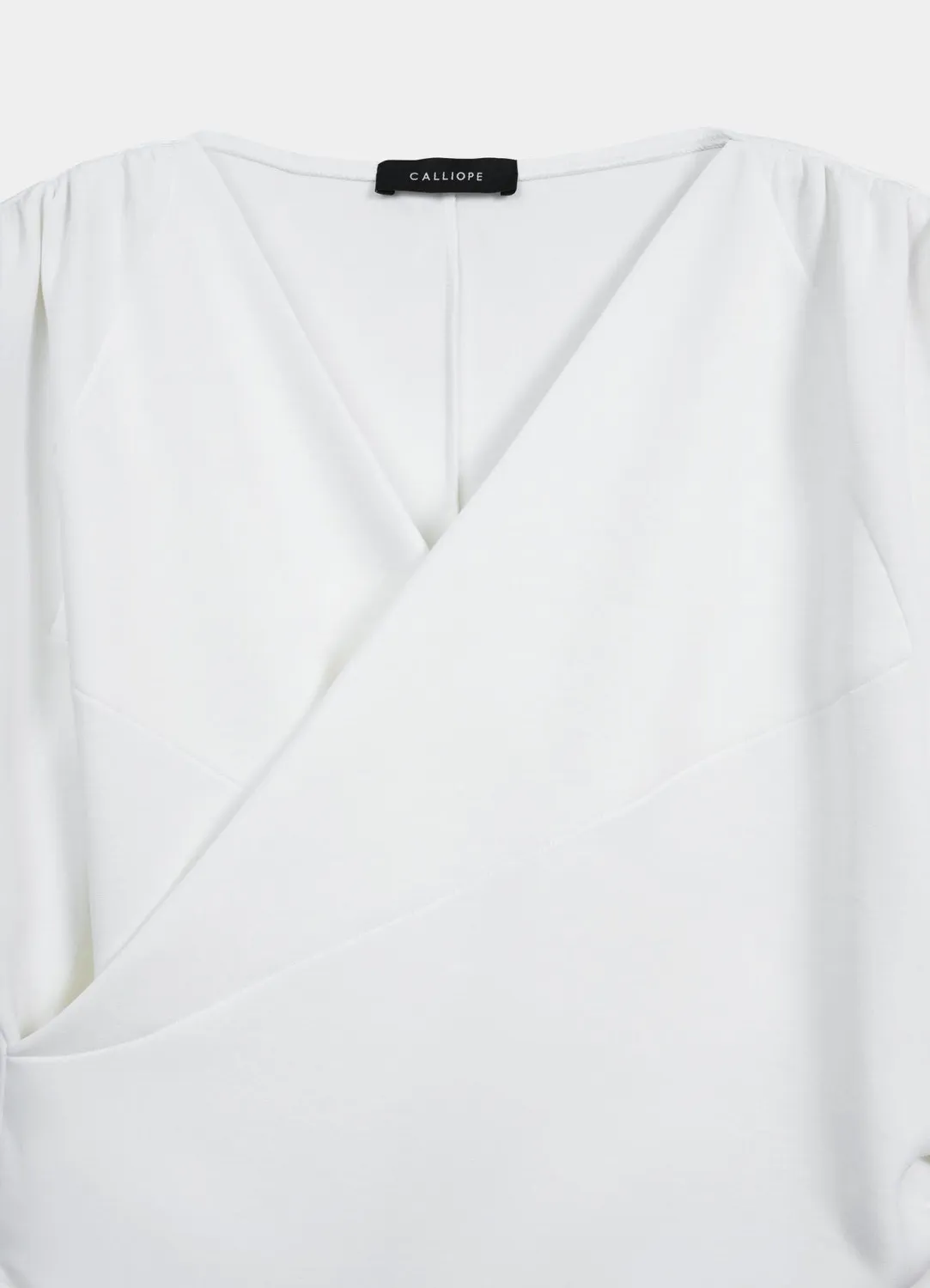 Calliope Sweat Femme Croisé Froncé Crop TU