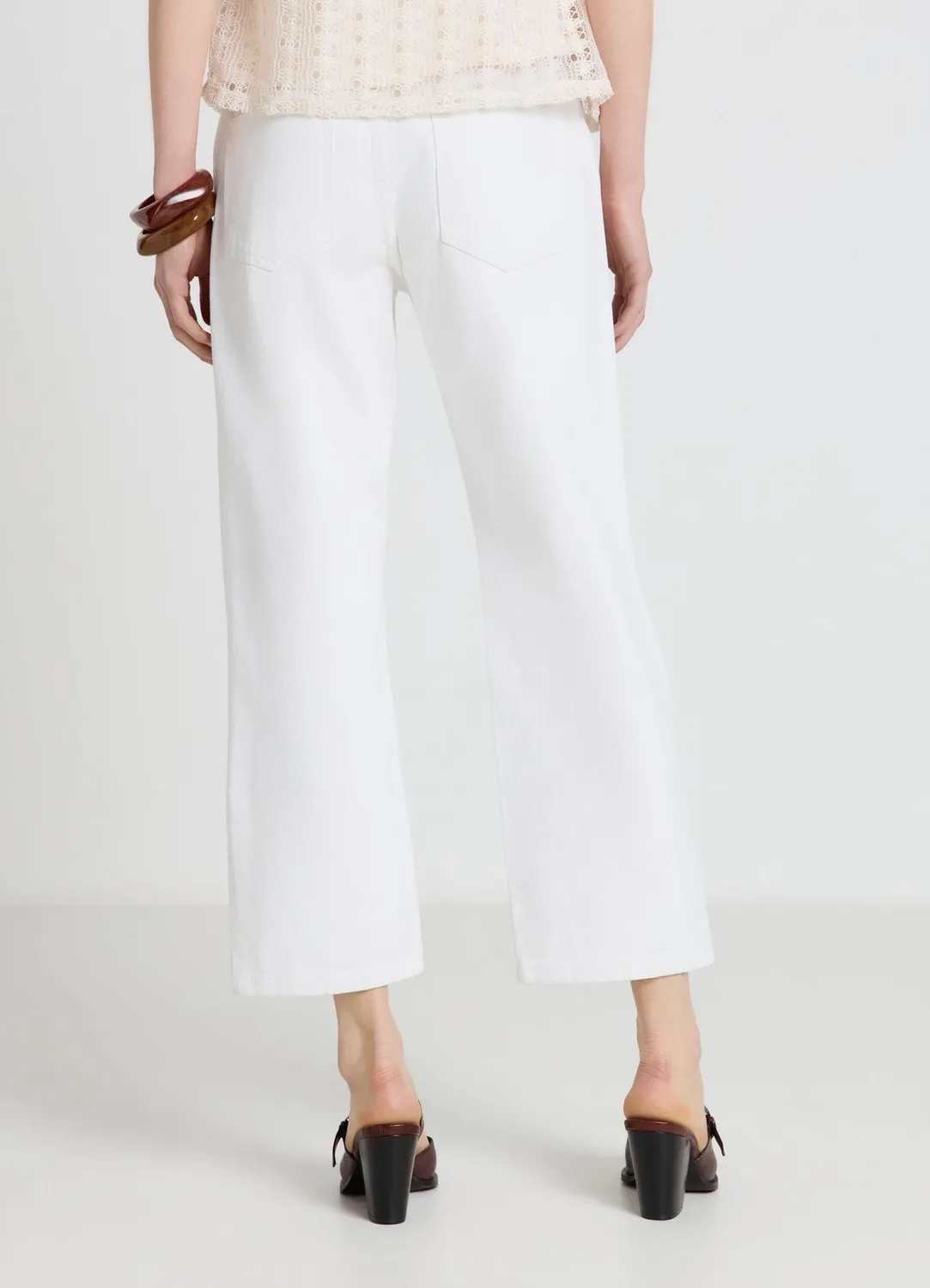 Calliope pantalon droit femme S lacets revers