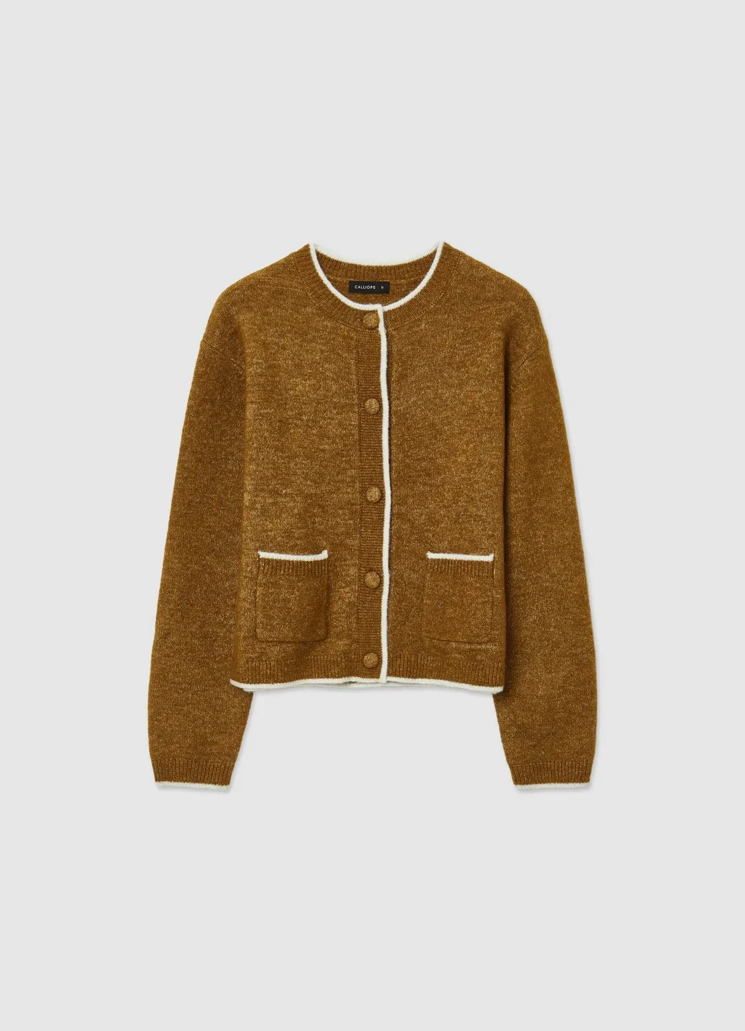 Calliope cardigan col rond femme boutonné poches