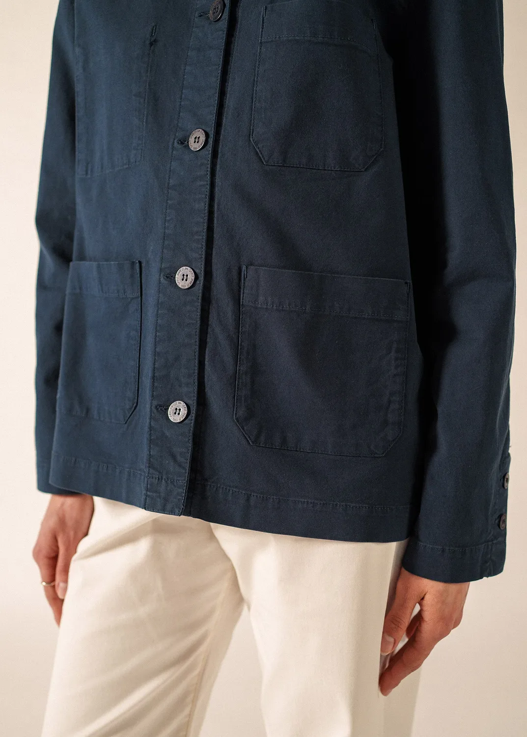 Saint James Alizé veste marine coton stretch
