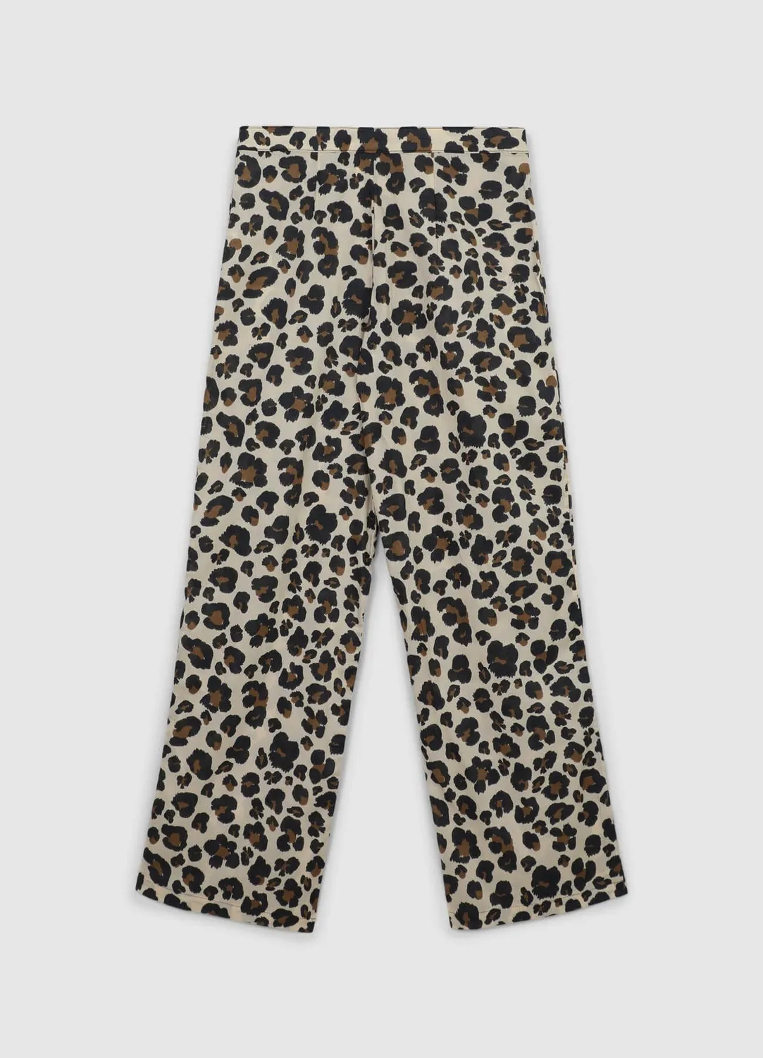 Calliope Straight pantalon droit animalier coton