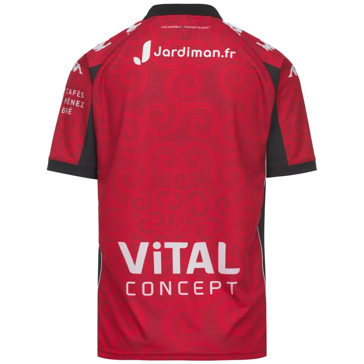 Kappa Meerolo Home EA Guingamp 26/27 maillot enfant rouge