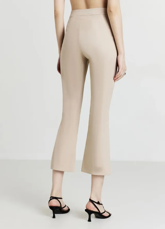 Calliope pantalon cropped flare femme coton
