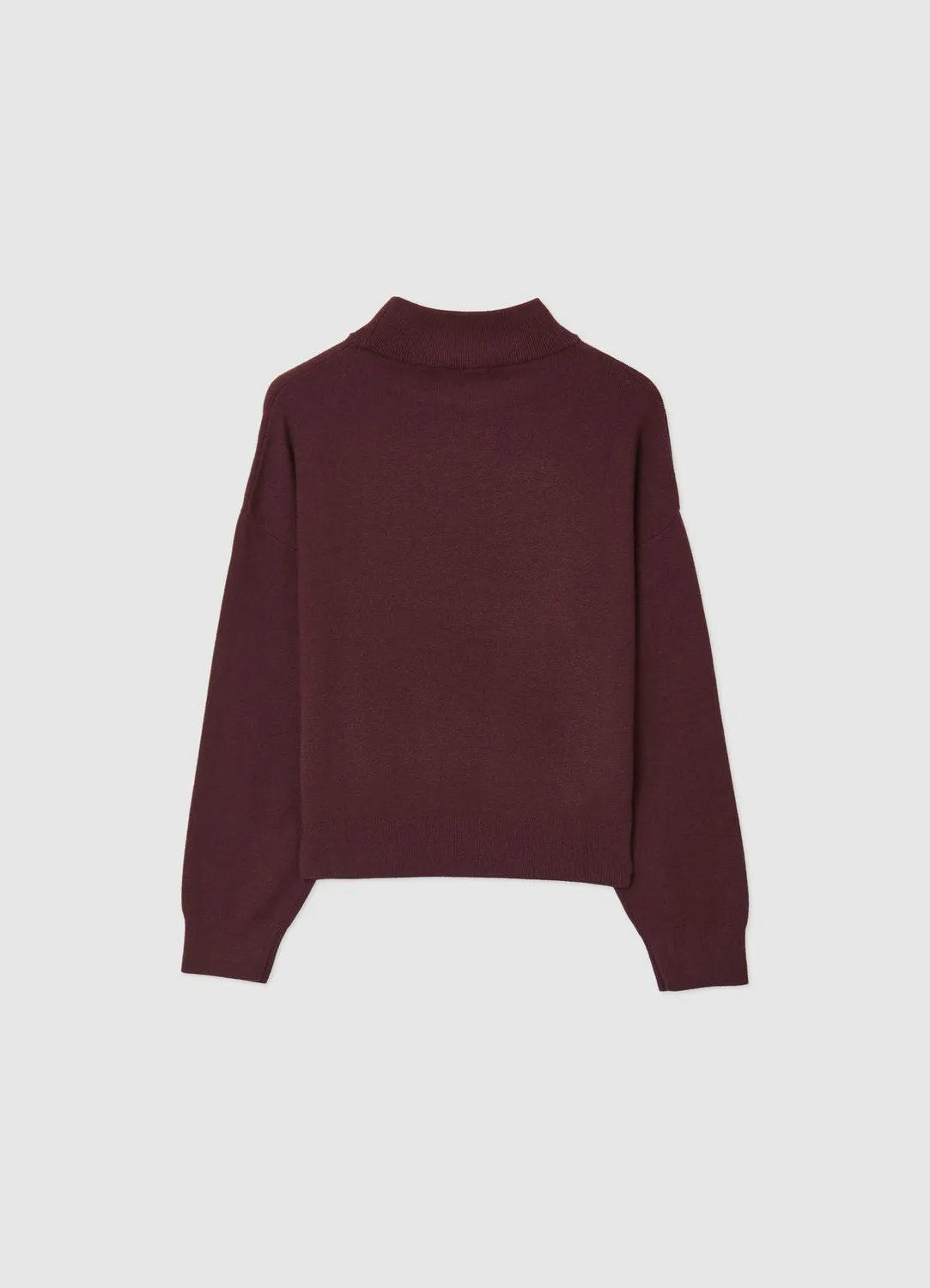 Calliope Pull col montant uni manches longues femme