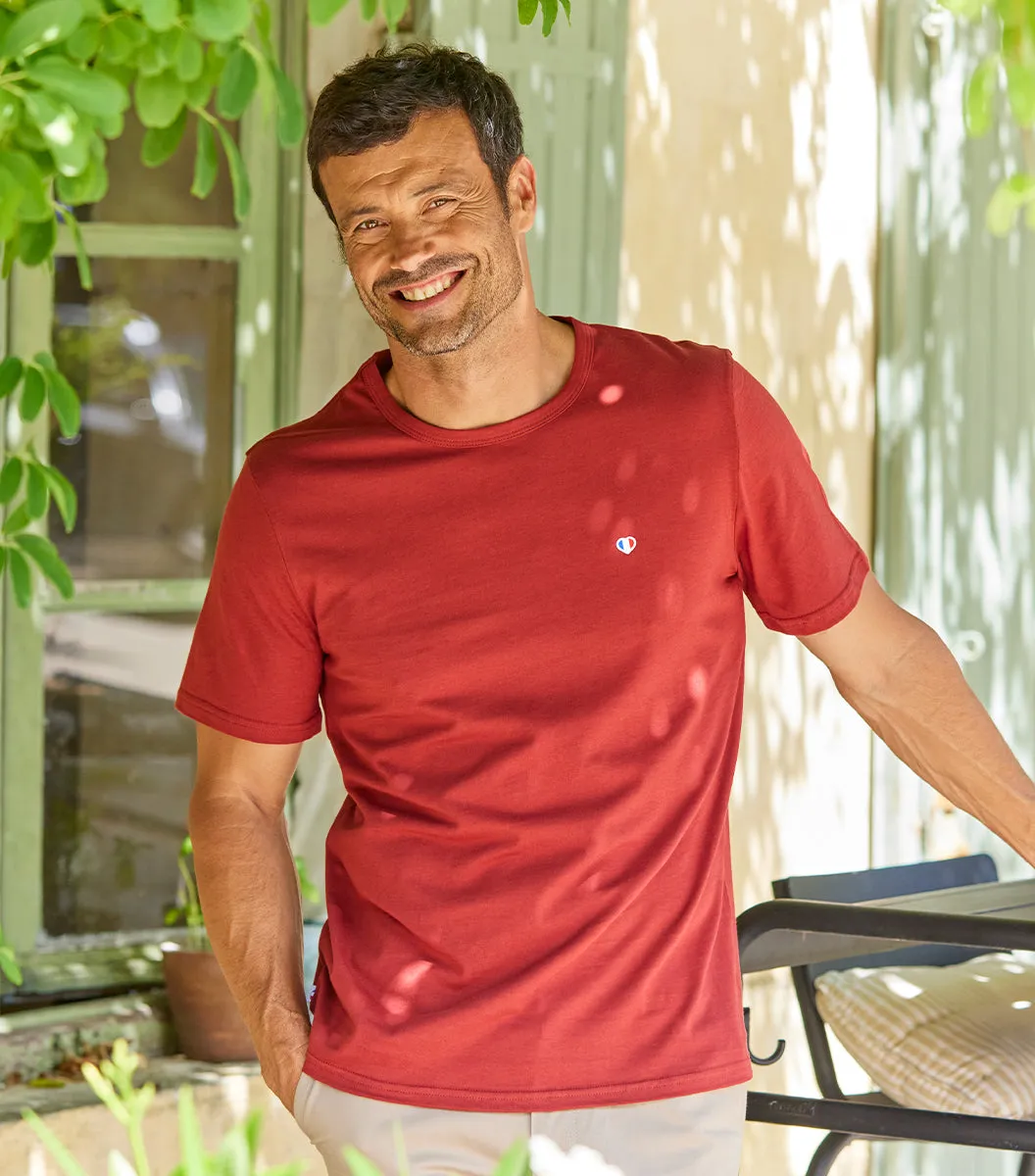 Cocorico Iconique T-shirt Homme Terracotta coton