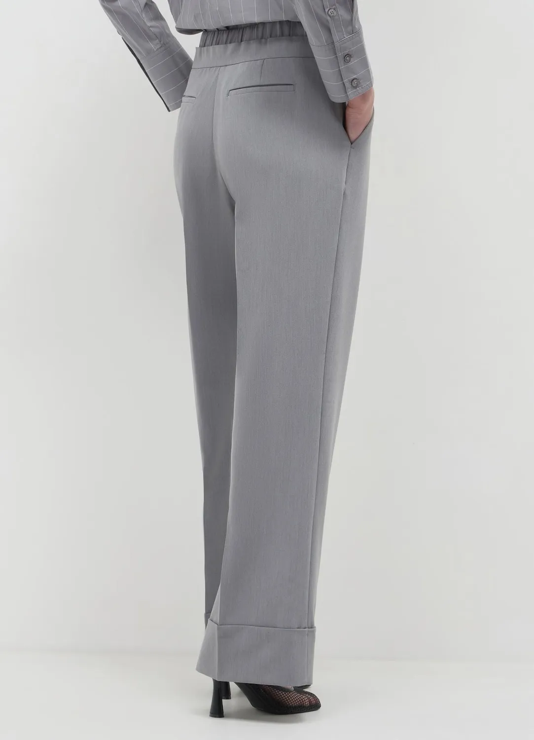Calliope Pantaloni straight femme revers regular